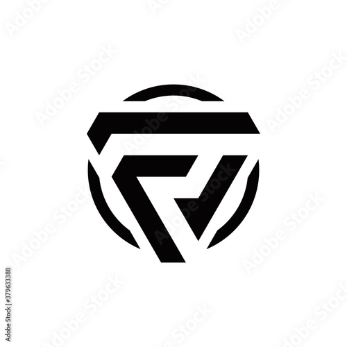 r f v rf rv fr fv vr vf rfv fvr vrf initial logo design vector symbol graphic idea creative
