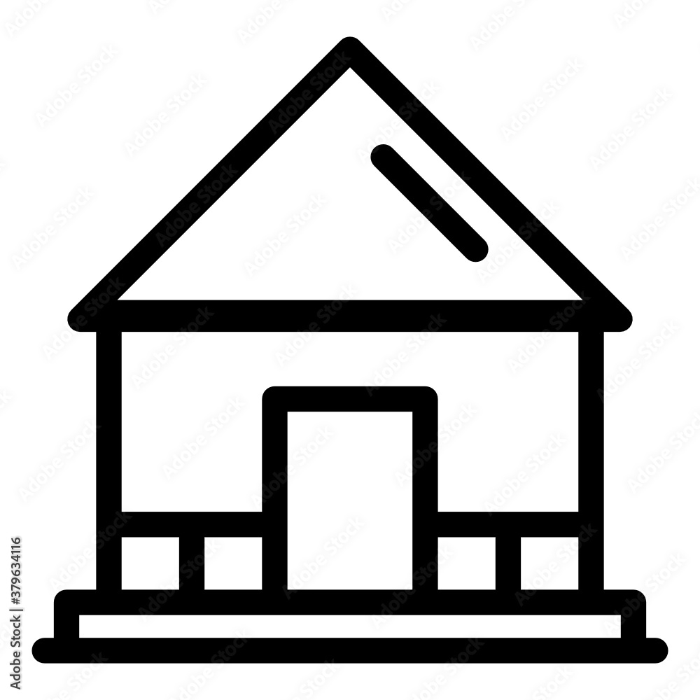 A solid vector design of traditional afrian hut icon
A solid vector design of traditional afrian hut icon