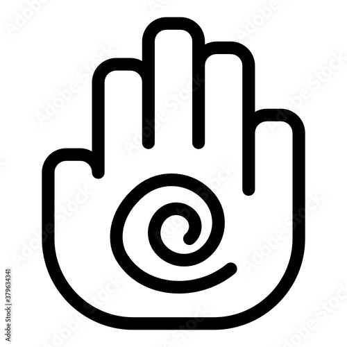 
Trendy vector design of palmistry icon
