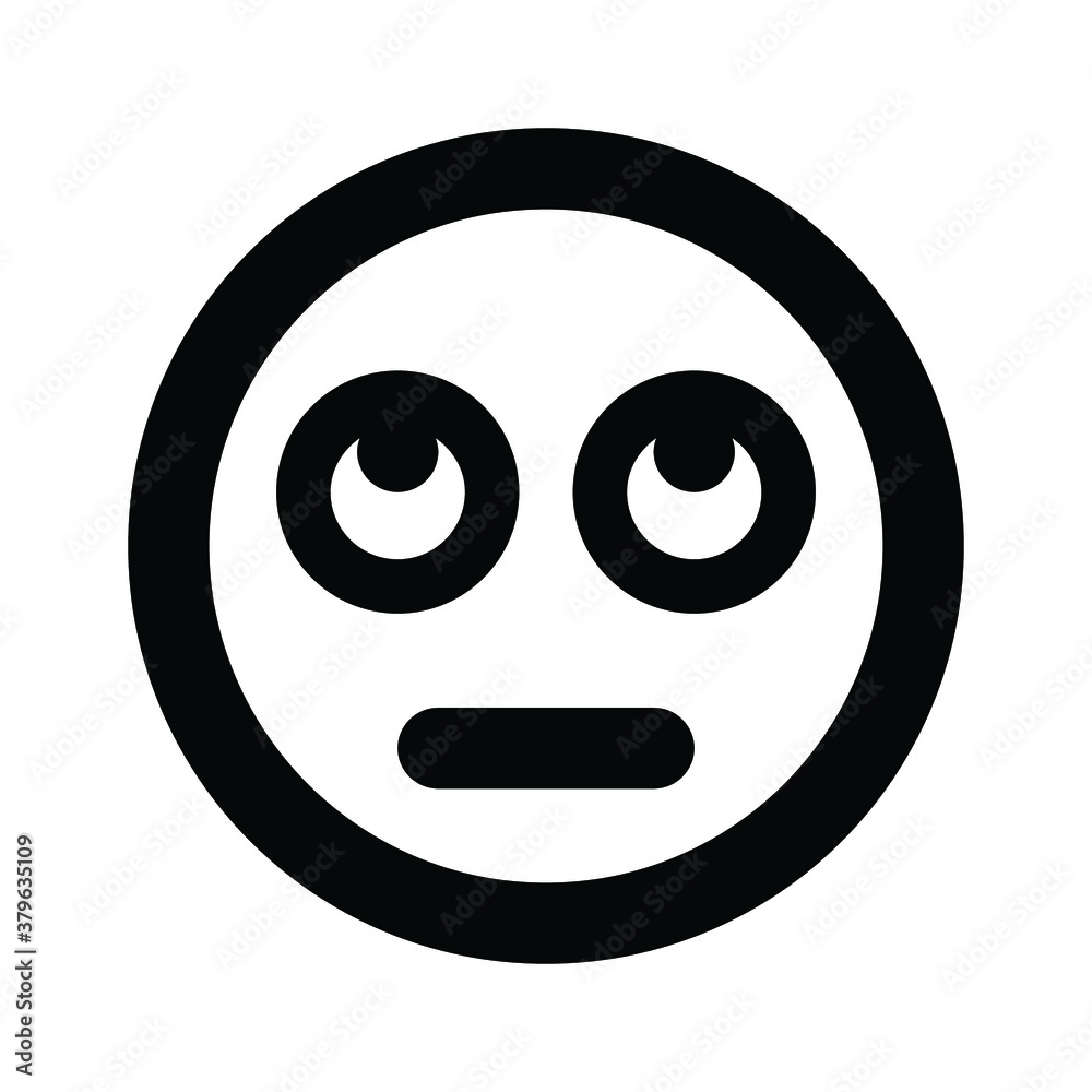 Meh rolling eyes emoji icon Meh rolling eyes emoji icon
