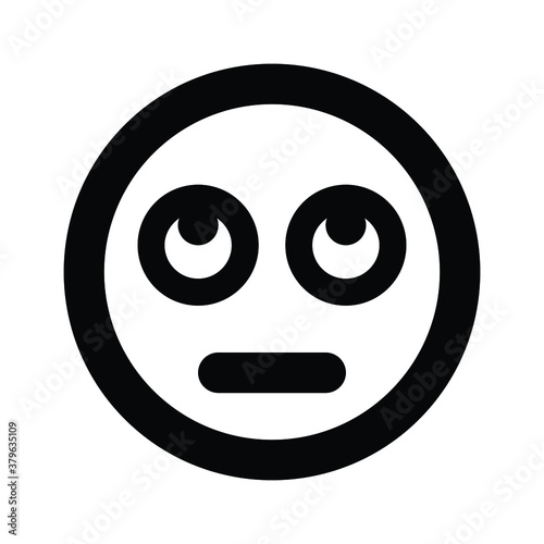 Meh rolling eyes emoji icon