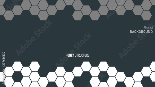 Background vector with honey structure. Abstract color contrast illustration. Simple geometric shapes, creative template.	
