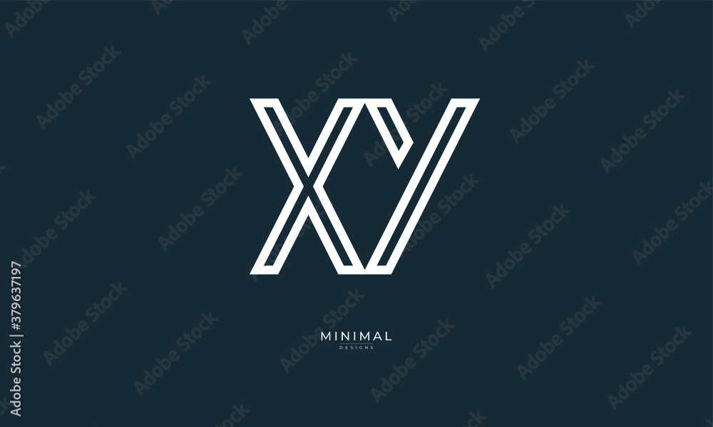 Alphabet letter icon logo XY Alphabet letter icon logo XY