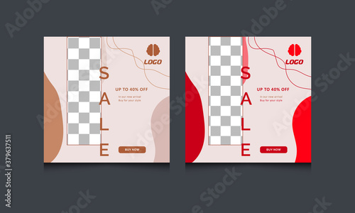social media, ads, promo posters. Black friday business offer template. Vector illustration EPS10.