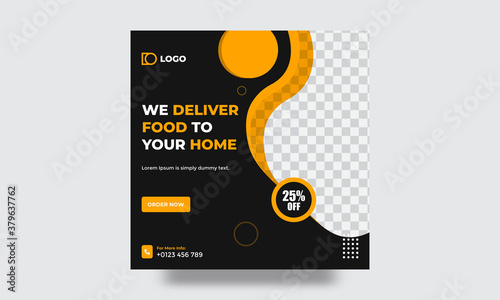 social media, ads, promo posters. Black friday business offer template. Vector illustration EPS10.