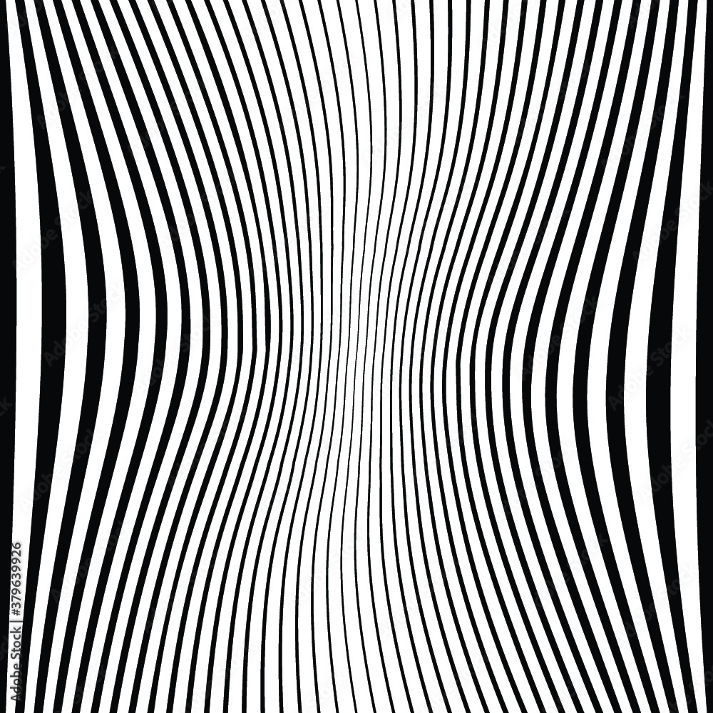 Abstract warped Diagonal Striped Background . Vector curved twisted slanting, waved lines texture Abstract warped Diagonal Striped Background . Vector curved twisted slanting, waved lines texture