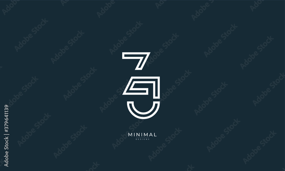 Alphabet letter icon logo ZJ Alphabet letter icon logo ZJ