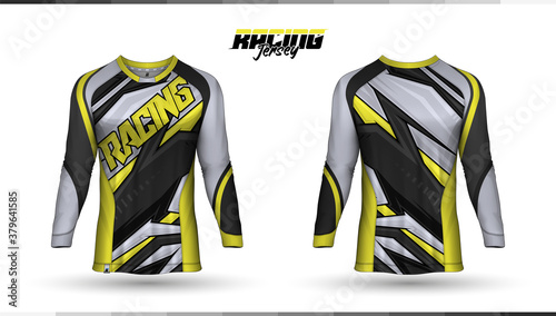 T-shirt template, racing jersey design, soccer jersey
