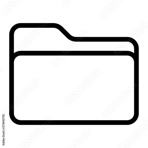 folder icon with outline style. Suitable for website design, logo, app, ui, etc.