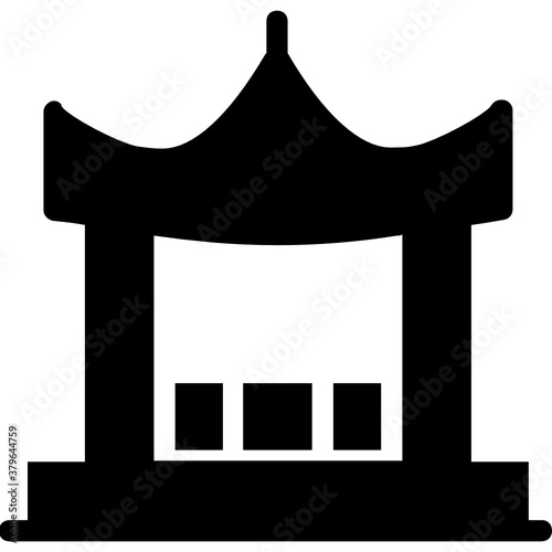 
Japanese tomb icon, editable filled vector 
 photo