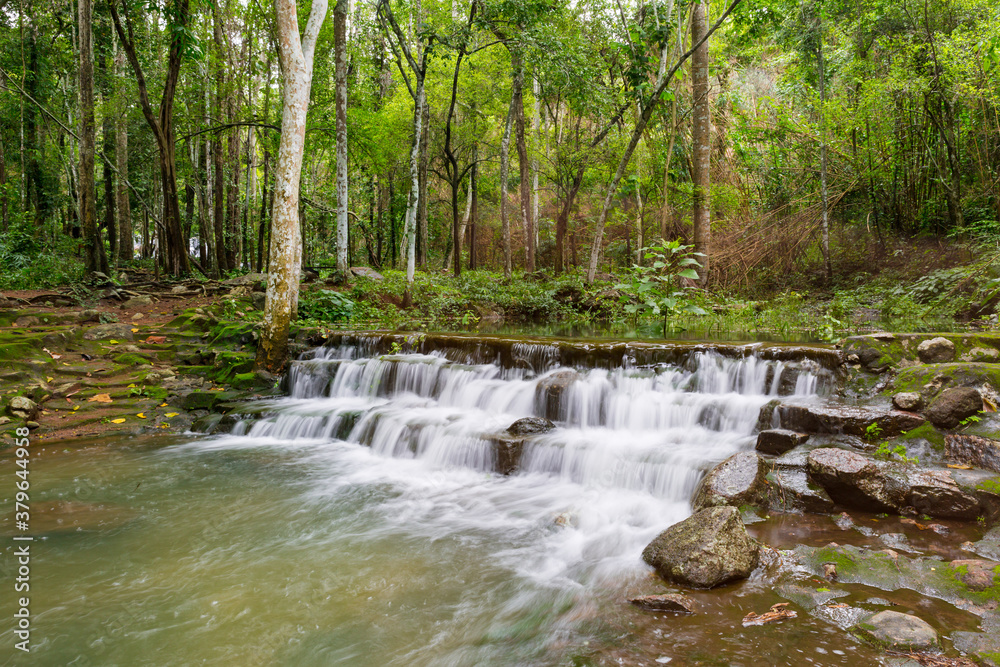 Waterfall in Namtok Samlan National Park. Beautiful nature at Saraburi province Thailand Waterfall in Namtok Samlan National Park. Beautiful nature at Saraburi province Thailand