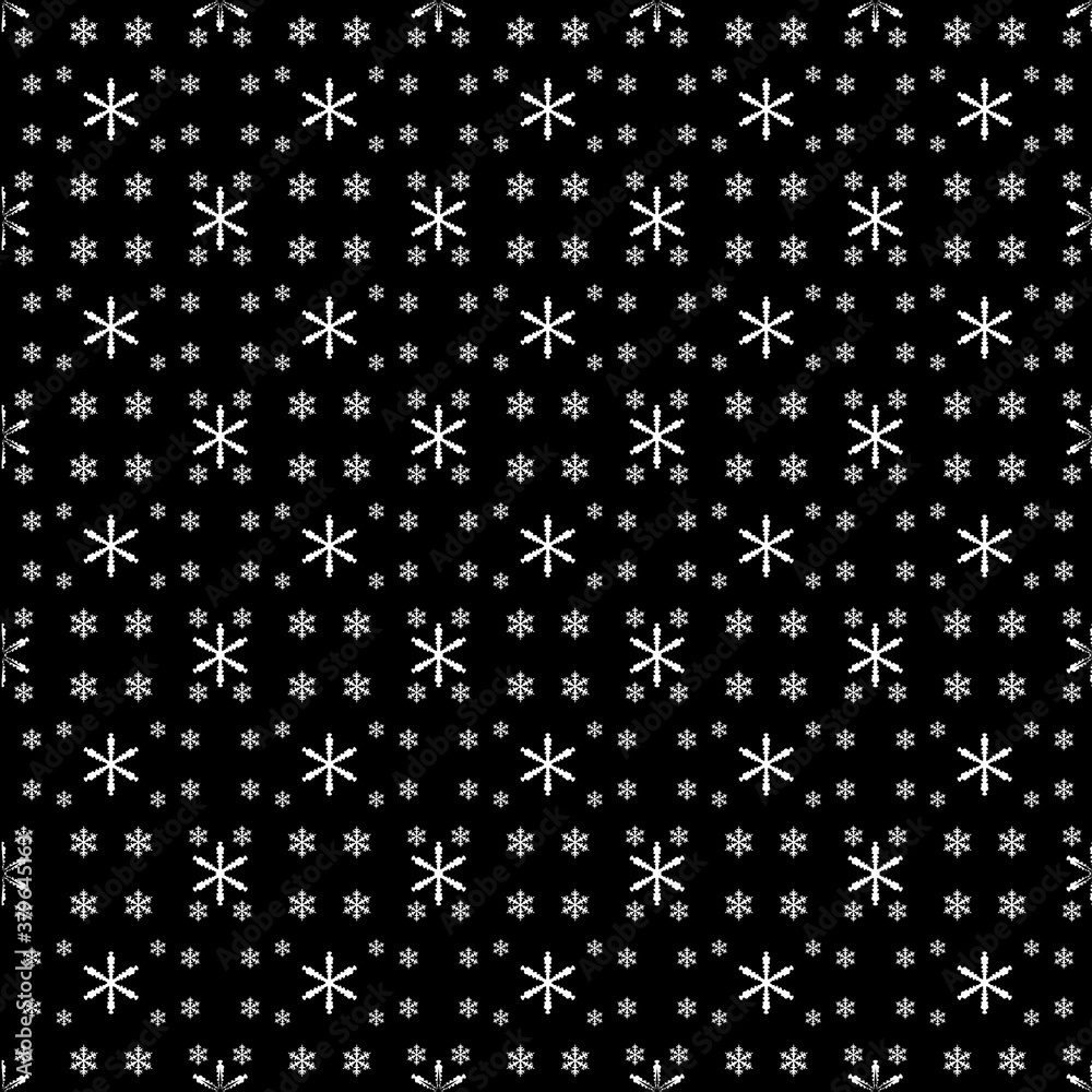 Seamless winter pattern with snowflakes Seamless winter pattern with snowflakes