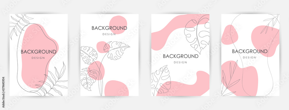 Elegant continuous line drawing. Minimal Set of abstract creative universal artistic templates. Good for poster, card, invitation, flyer, cover, banner, placard, brochure and other graphic design. Elegant continuous line drawing. Minimal Set of abstract creative universal artistic templates. Good for poster, card, invitation, flyer, cover, banner, placard, brochure and other graphic design.