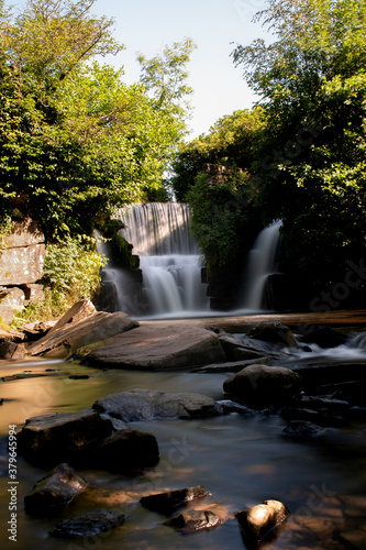  waterfall in summer 