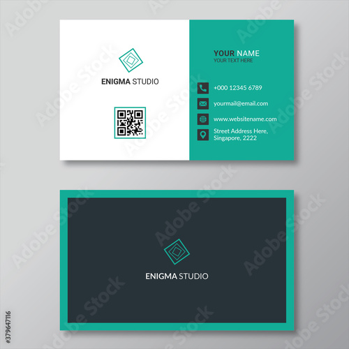 Creative colorful visiting card design template