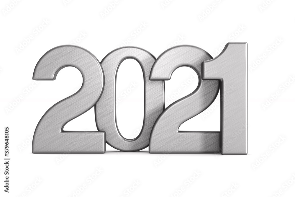 2021 new year. Isolated 3D illustration 2021 new year. Isolated 3D illustration