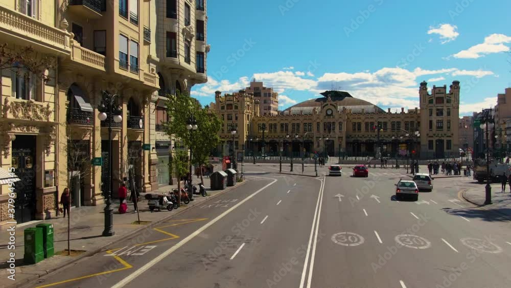 Flying through the streets of Valencia on top of an open double decker bus. Flying through the streets of Valencia on top of an open double decker bus.