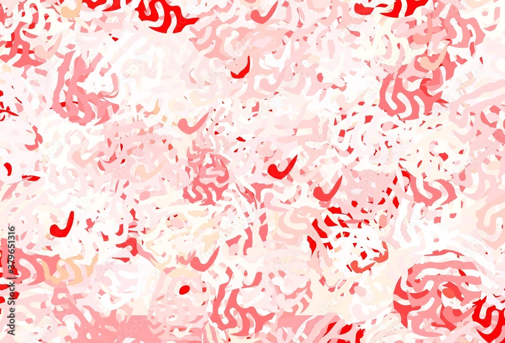 Light Red vector texture with abstract forms. Light Red vector texture with abstract forms.