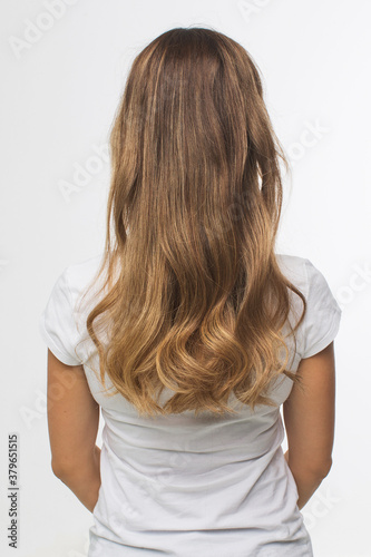 Balayage colored hair