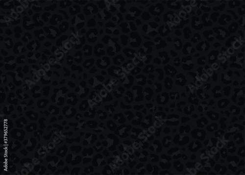 Black Leopard pattern design, dark animal skin, vector illustration background. wildlife fur skin design illustration