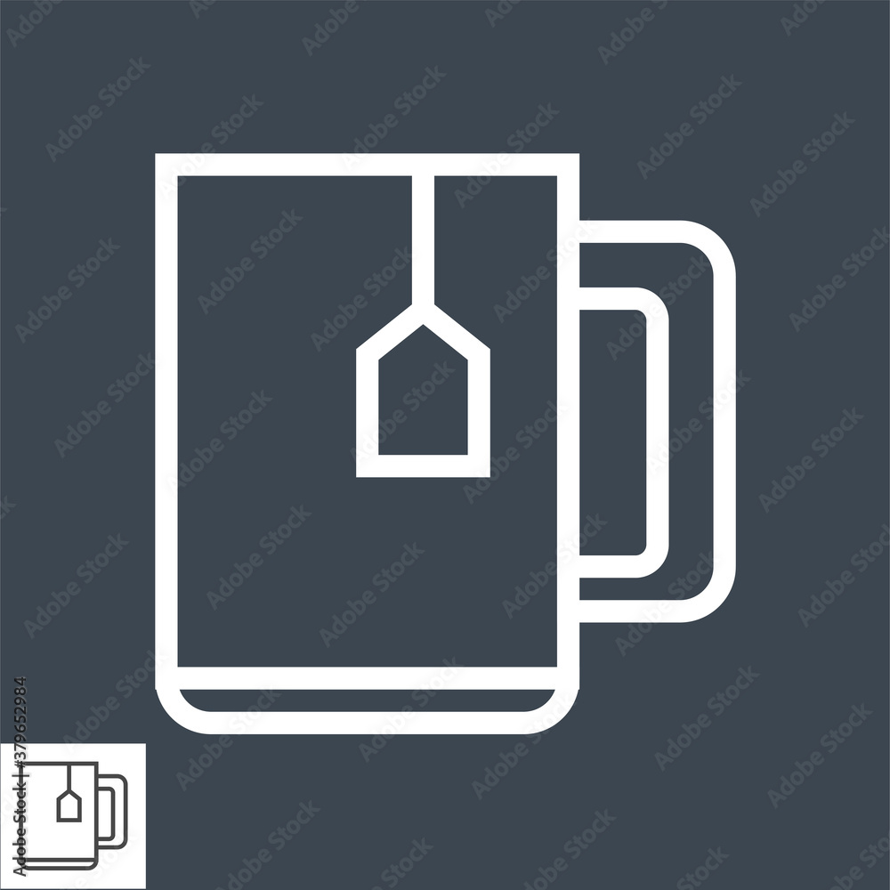 Cup of Tea Thin Line Vector Icon. Flat icon isolated on the black background. Editable EPS file. Vector illustration. Cup of Tea Thin Line Vector Icon. Flat icon isolated on the black background. Editable EPS file. Vector illustration.