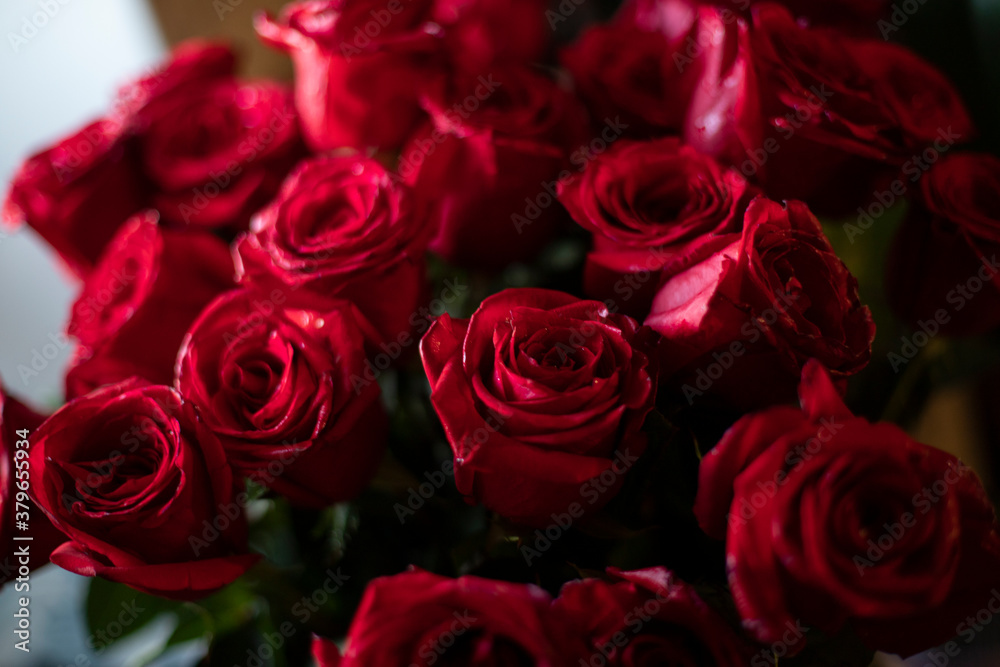 beautiful bouquet of red roses