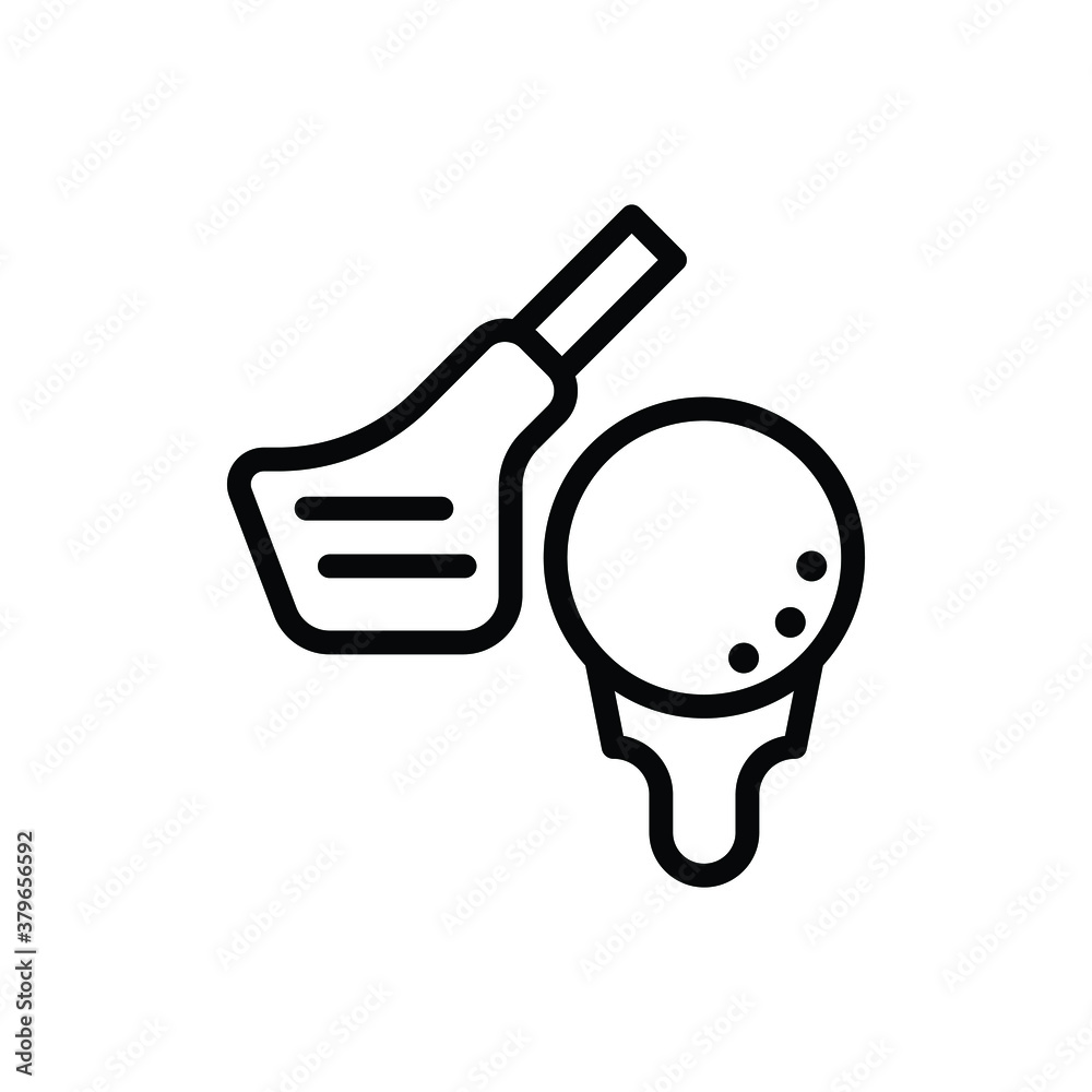 Fotografie Golf (Sports) icon outline vector