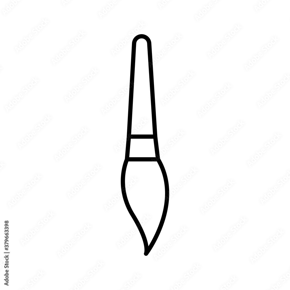 painting brush line icon painting brush line icon
