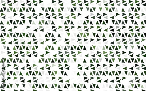 Light Green vector texture in triangular style. Illustration with set of colorful triangles. Pattern for commercials.