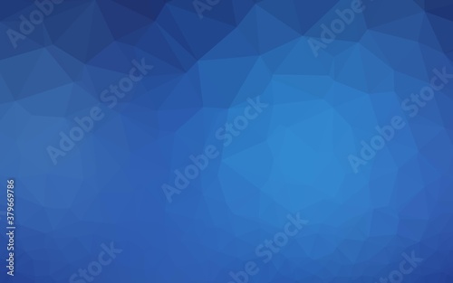 Light BLUE vector abstract mosaic background. Geometric illustration in Origami style with gradient. Completely new design for your business.