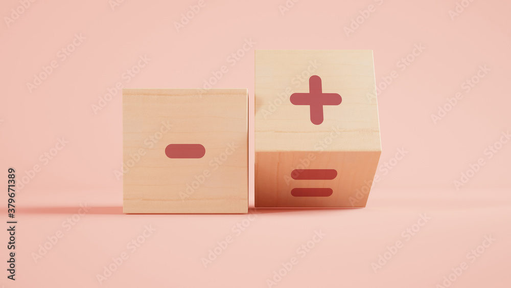 Obraz premium Mathematical symbols 3d rendering