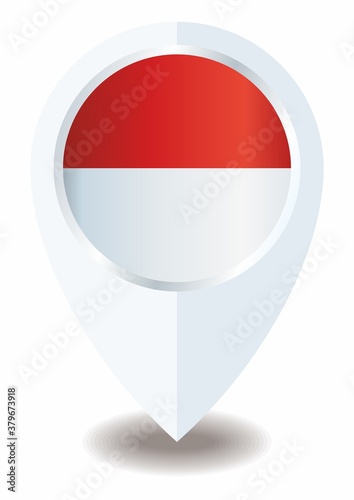 Flag of Indonesia, location icon For Multipurpose. Republic of Indonesia. Free Download Flag of Indonesia, location icon For Multipurpose. Republic of Indonesia. - GFXLoad
