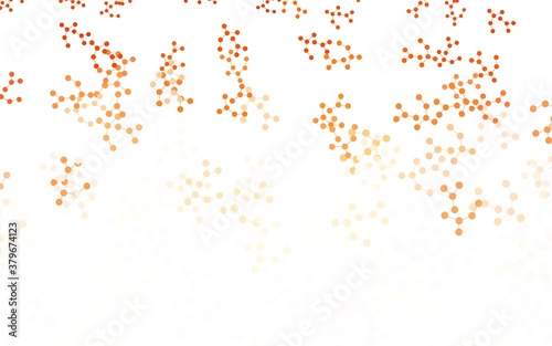 Light Orange vector template with artificial intelligence structure.