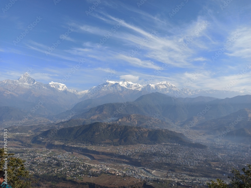 Naklejka premium landscape in the mountains