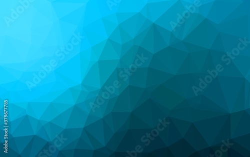 Light BLUE vector abstract polygonal texture. Modern geometrical abstract illustration with gradient. Polygonal design for your web site.