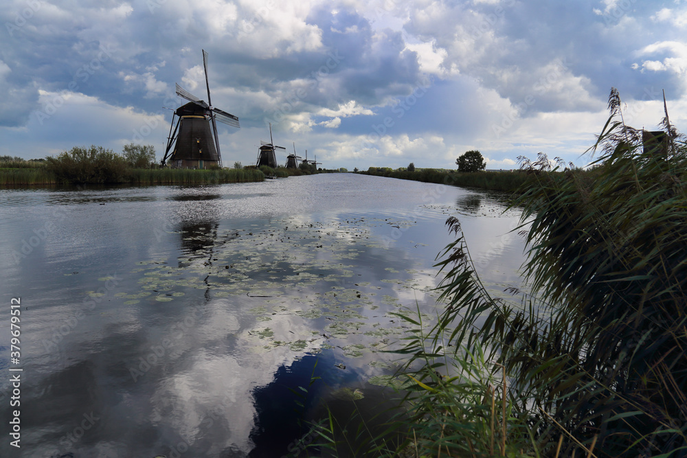Wiindmills at Kinderdijk, Holland