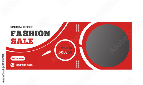 Fashion Sale Facebook Cover Template