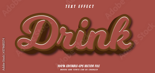 text effect editable vector file text design vector