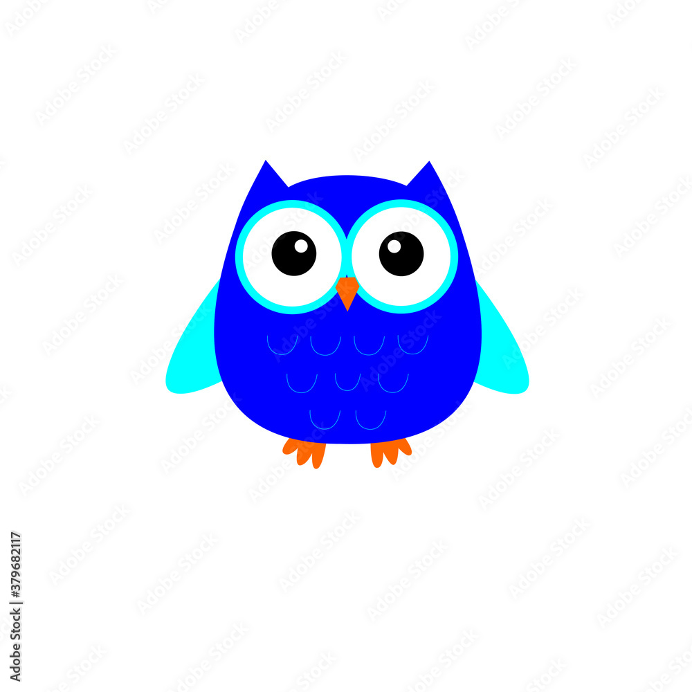 Vector Illustration Of Owl Bird