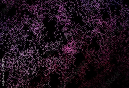 Dark Purple, Pink vector template with artificial intelligence structure.