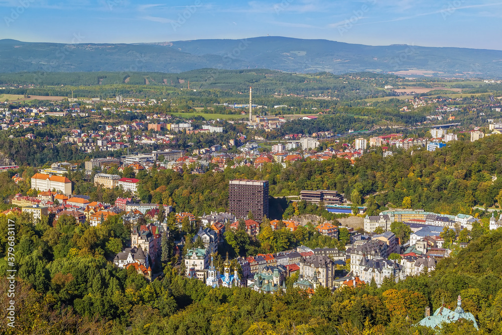 View of Karlovy Vary, Czech republic