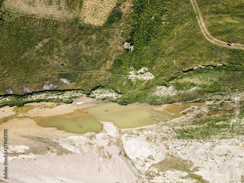 Aerial view of rural Romania