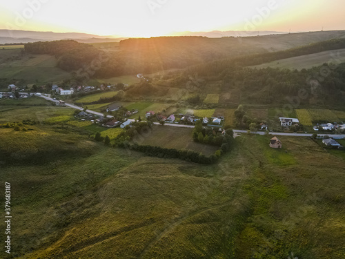 Aerial view of rural Romania © anca enache