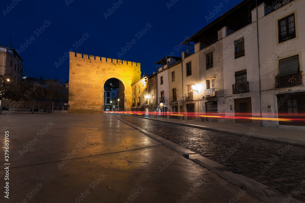 Elvira gate, old access to the city of Granada