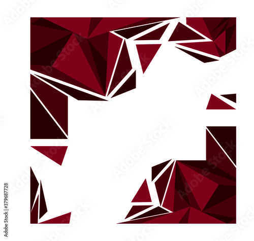 vector geometric polygonal abstract background with triangles.
