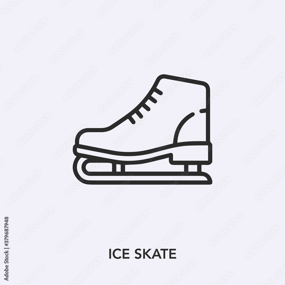 ice skate icon vector sign symbol