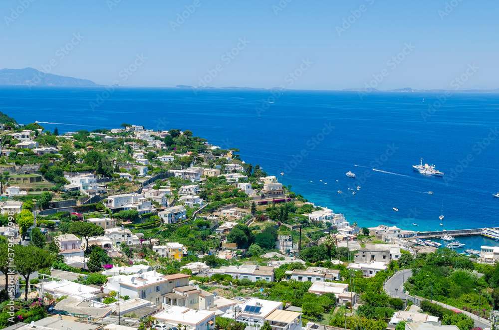 View of the island of Capri, Italy