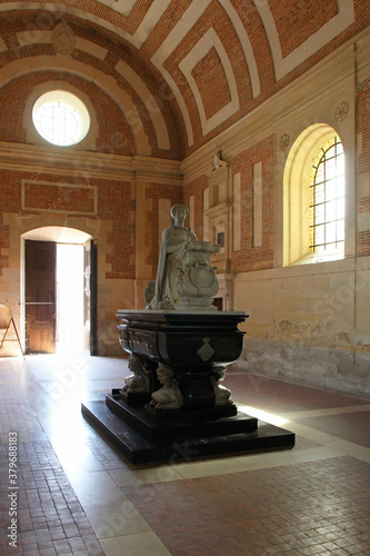 diane de poitiers tomb in a renaissance chapel in anet (france)  photo