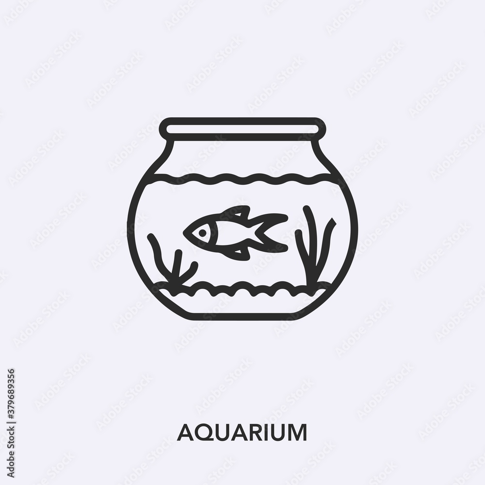 aquarium icon vector sign symbol aquarium icon vector sign symbol