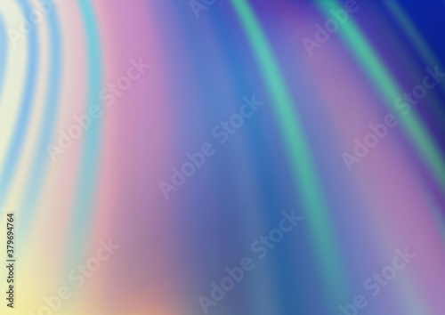 Light Blue, Green vector template with bent ribbons. Creative illustration in halftone marble style with gradient. Marble design for your web site.